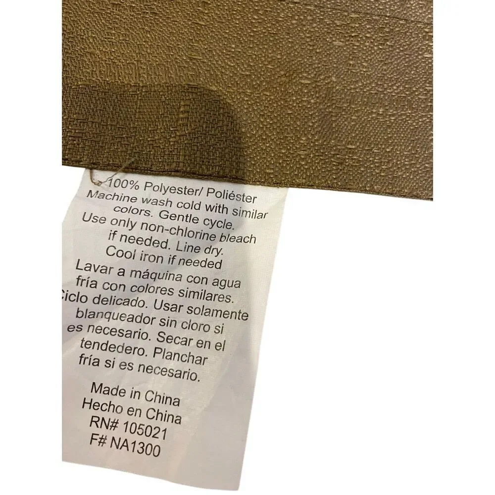Ellery Homestyles Gold Metallic Decorative Panel Tablecloth 64.5x42 Home Decor